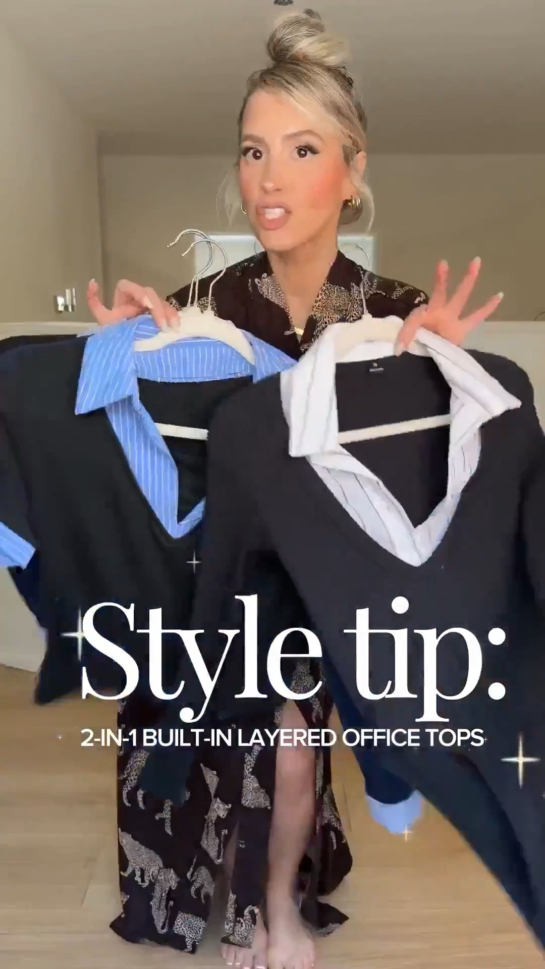 Style tip: 2 in 1 built-in layered OFFICE TOPS!! No bulk + no effort + matches literally any trouser in your closet!! 

Wearing small in tops 
Size small or size 4 in trousers
Tan trousers = small long thin (they run short)
Dark blue trousers: that color is out of stock now 😭 but the light blue are equally as good I promise!

#LTKgrwm #LTKootd #LTKU