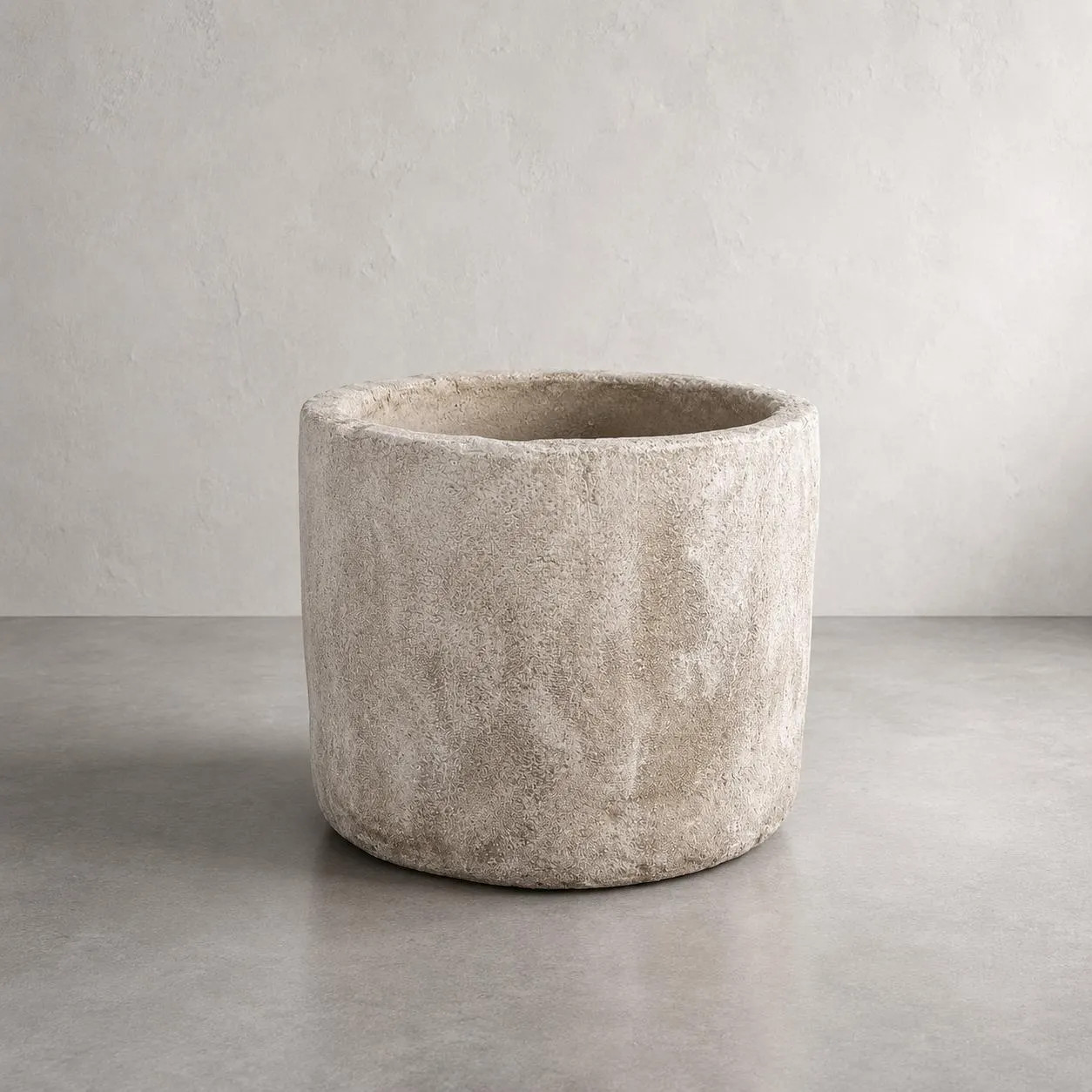 Handcrafted Limestone Reproduction Planter – Round Concrete Cast Stone Trough | Etsy (Global)