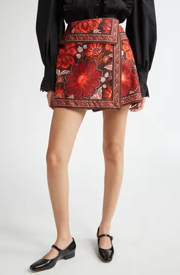 FARM Rio Gigi Tapestry Miniskirt | Nordstrom | Nordstrom