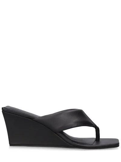 80mm Leather thong wedges | Luisaviaroma