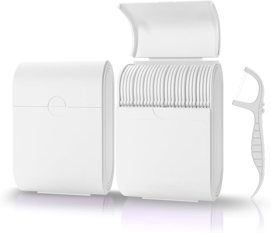 Portable Dental Floss Picks Case 2 Box，52 Count Flosser a Box – Travel Dental Hygiene Kit wit... | Amazon (US)