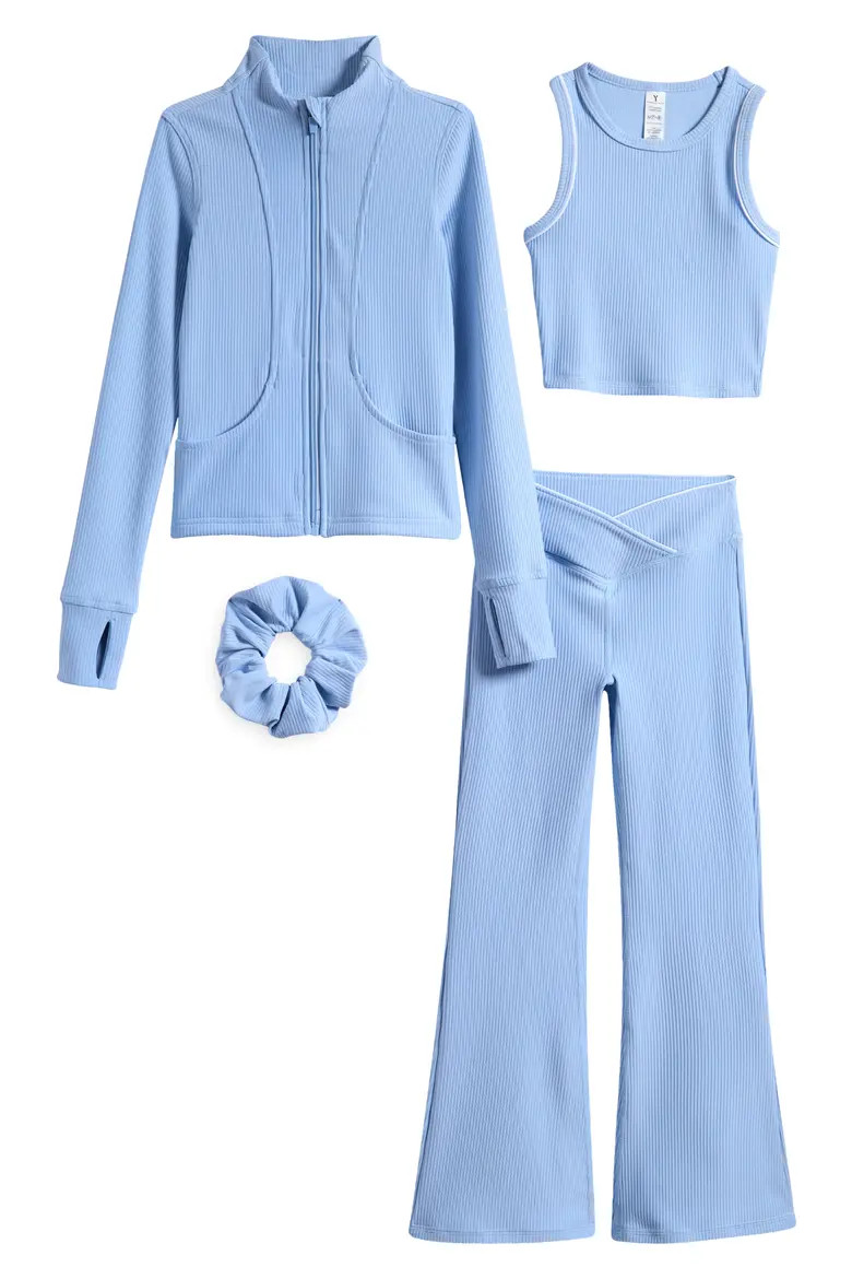 YOGALICIOUS Kids' 4-Piece Ottoman Rib Active Set (Women) | Nordstromrack | Nordstrom Rack