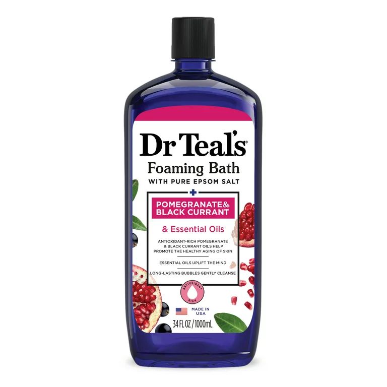 Dr Teal's Foaming Bath with Pomegranate Oil & Black Currant, 34 fl oz | Walmart (US)