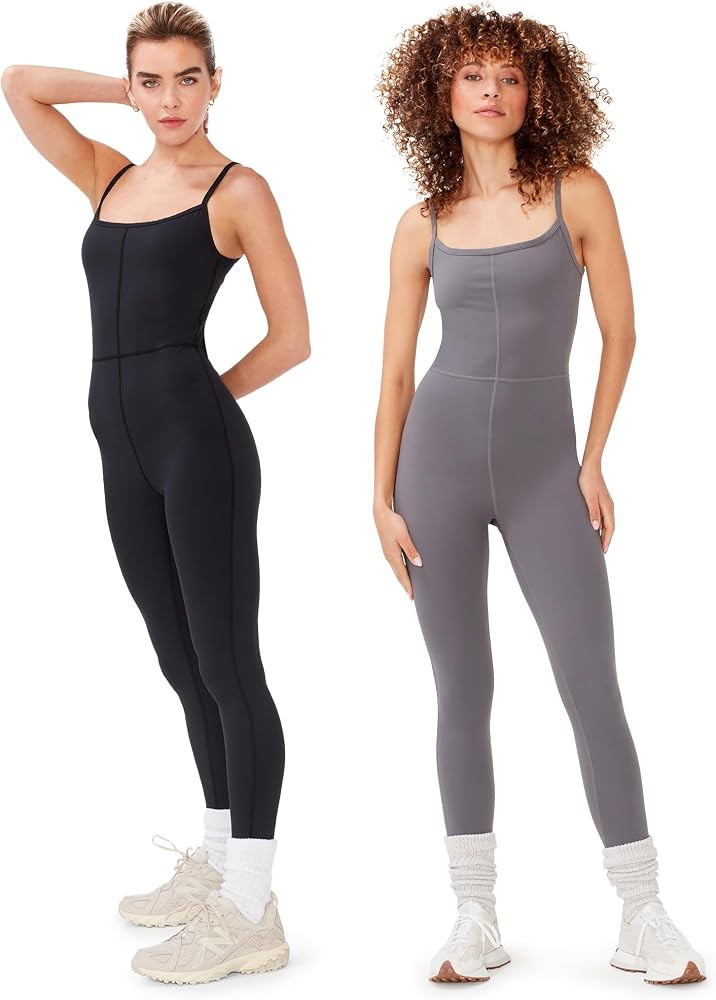 KUT & SO Yoga Bodysuit – Spaghetti Straps Workout Jumpsuit for Women – Premium Stretch Jersey... | Amazon (US)