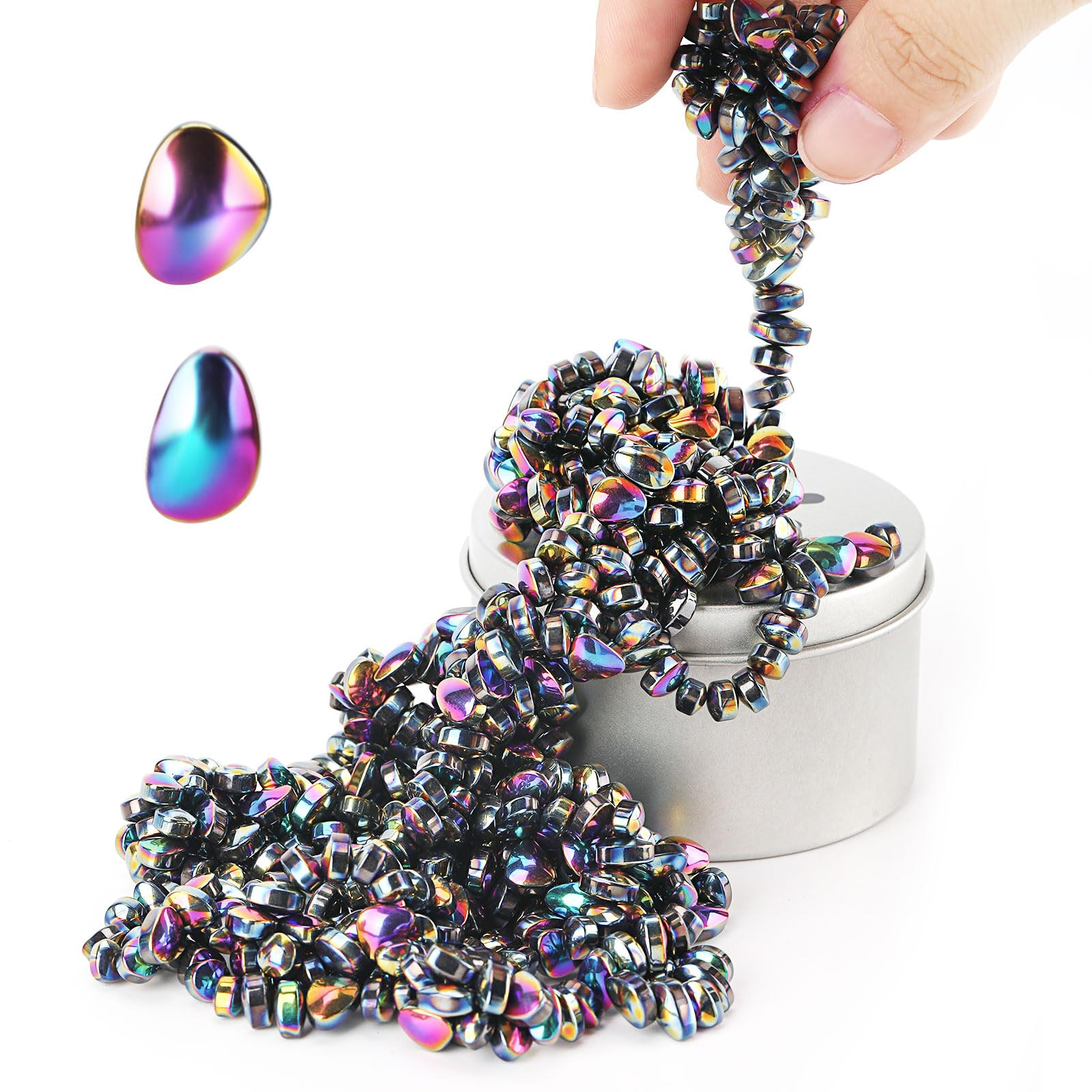 Magnetic Putty Colorful Over 600PCS Mini Magnet Balls Ferrite Stones Magnetic Fidget Satisfying D... | Amazon (US)