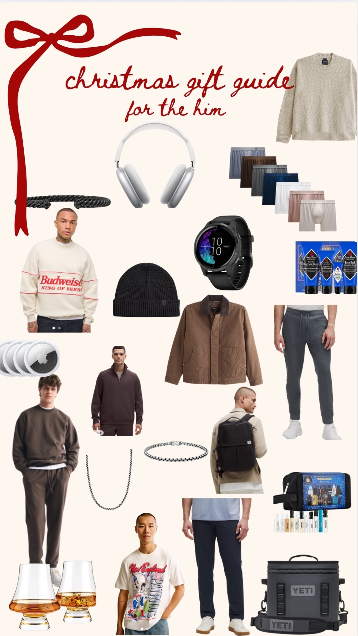 Christmas gift guide for him 

#LTKCyberWeek #LTKGiftGuide #LTKHoliday