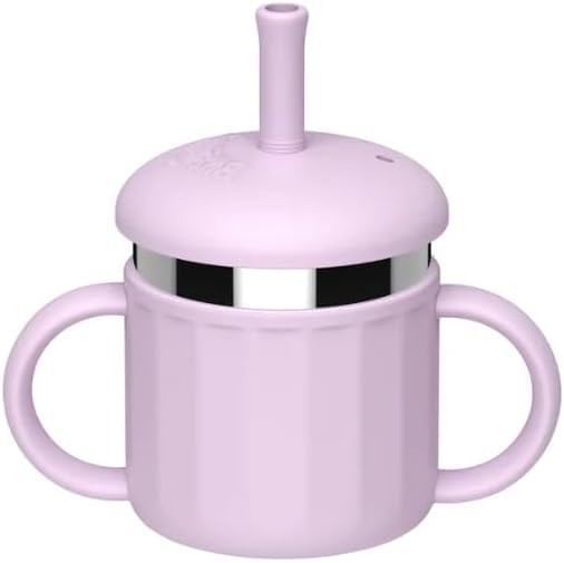Stainless Steel Toddler Cup with Silicone Sleeve – 100% Leak-Proof Sippy Cup with Handles & Str... | Amazon (US)