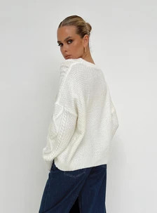 Canlish Cable Sweater Cream | Princess Polly US