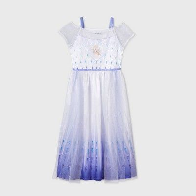 Girls' Elsa Epilogue Dress Up Nightgown - White | Target