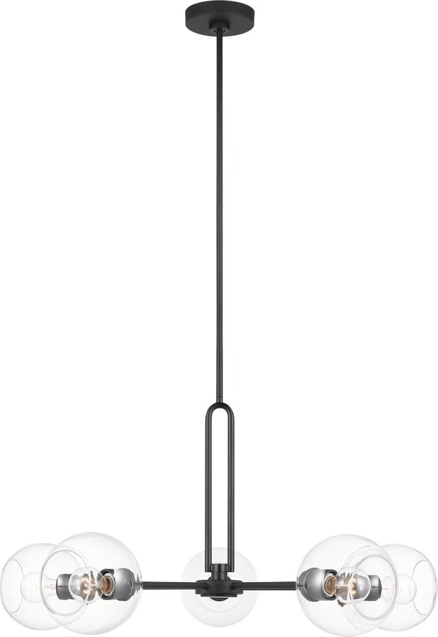 Codyn Five Light Large Chandelier Midnight BlackVisual Comfort | Visual Comfort