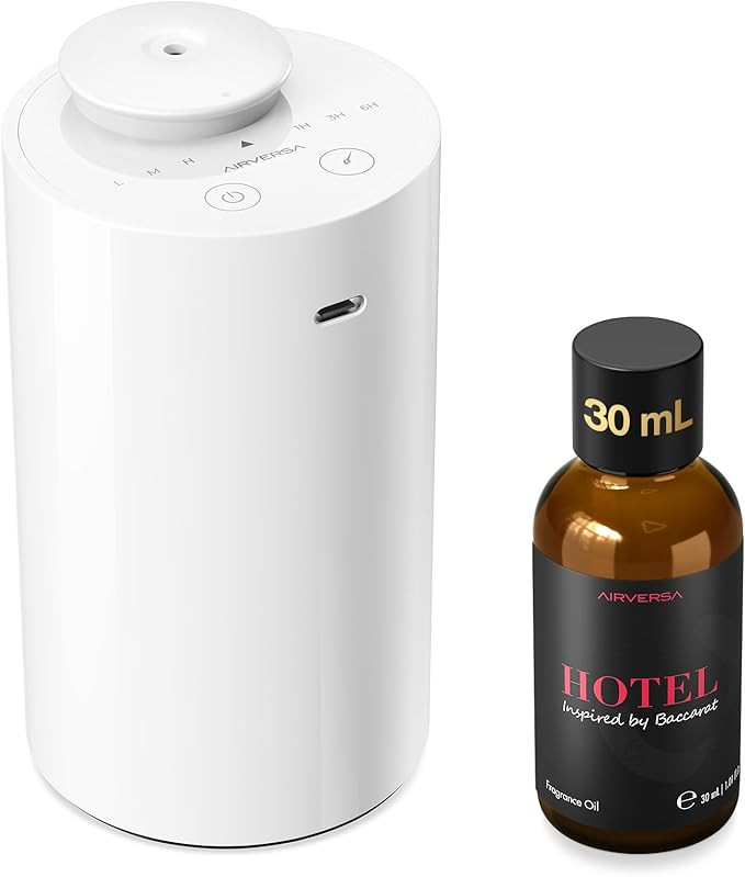 Airversa Waterless Essential Oil Diffuser Starter Kit with 30mL Hotel Fragrance Oil Inspired by B... | Amazon (US)