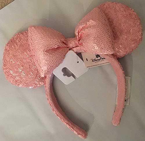 Disney Parks Millennial Pink Minnie Mouse Ears Bow Headband | Amazon (US)