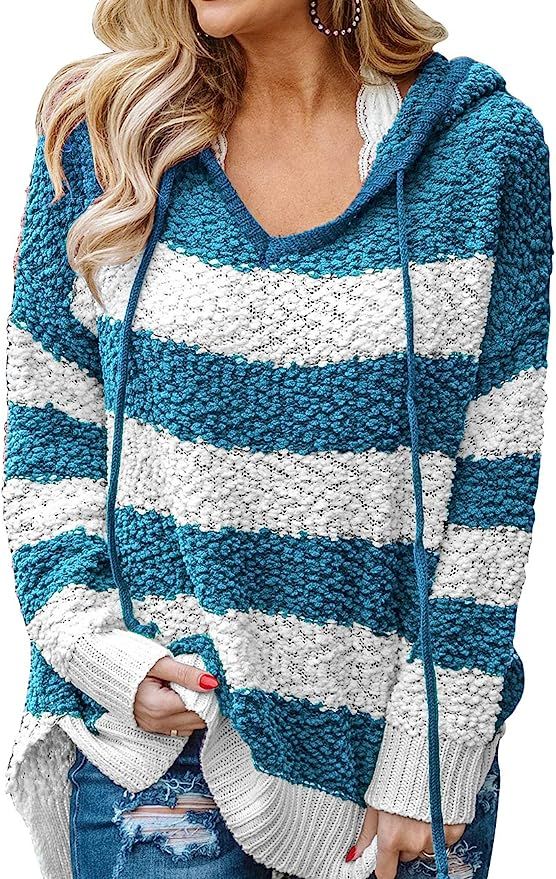 Damissly Women's Fuzzy Pullover Hoodie Oversized Fluffy Jumpers Sweatshirts Plush Sweaters Casual... | Amazon (US)