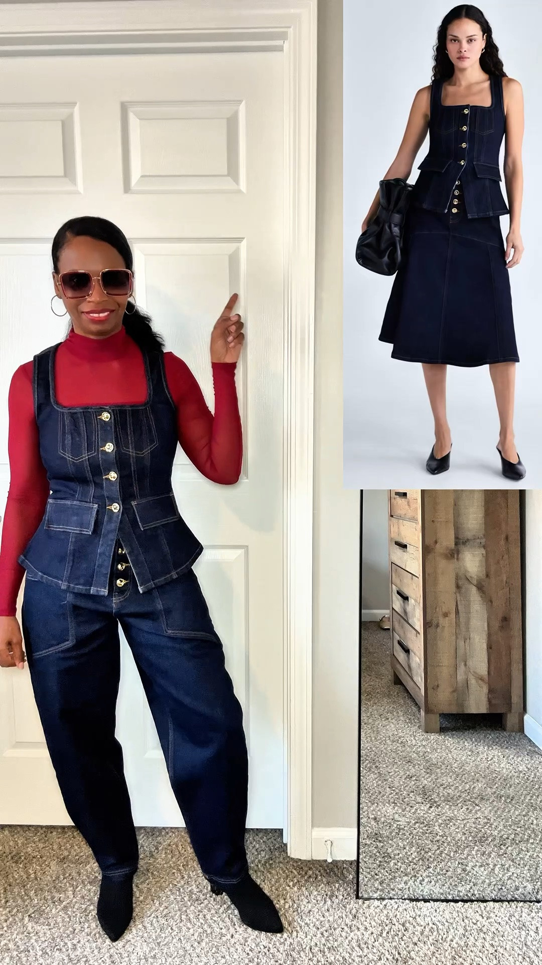 If you missed out on the matching jeans to this denim vest Walmart dropped the matching skirt.

#LTKgrwm #LTKootd #LTKOver40