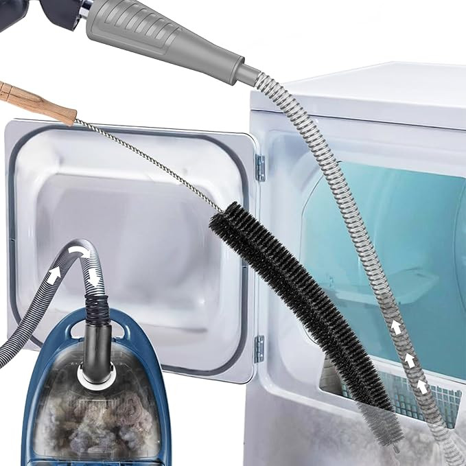 Sealegend Dryer Vent Cleaner Kit Dryer Lint Vac Attachment with Brush, Lint Remover, Dryer Vent V... | Amazon (US)