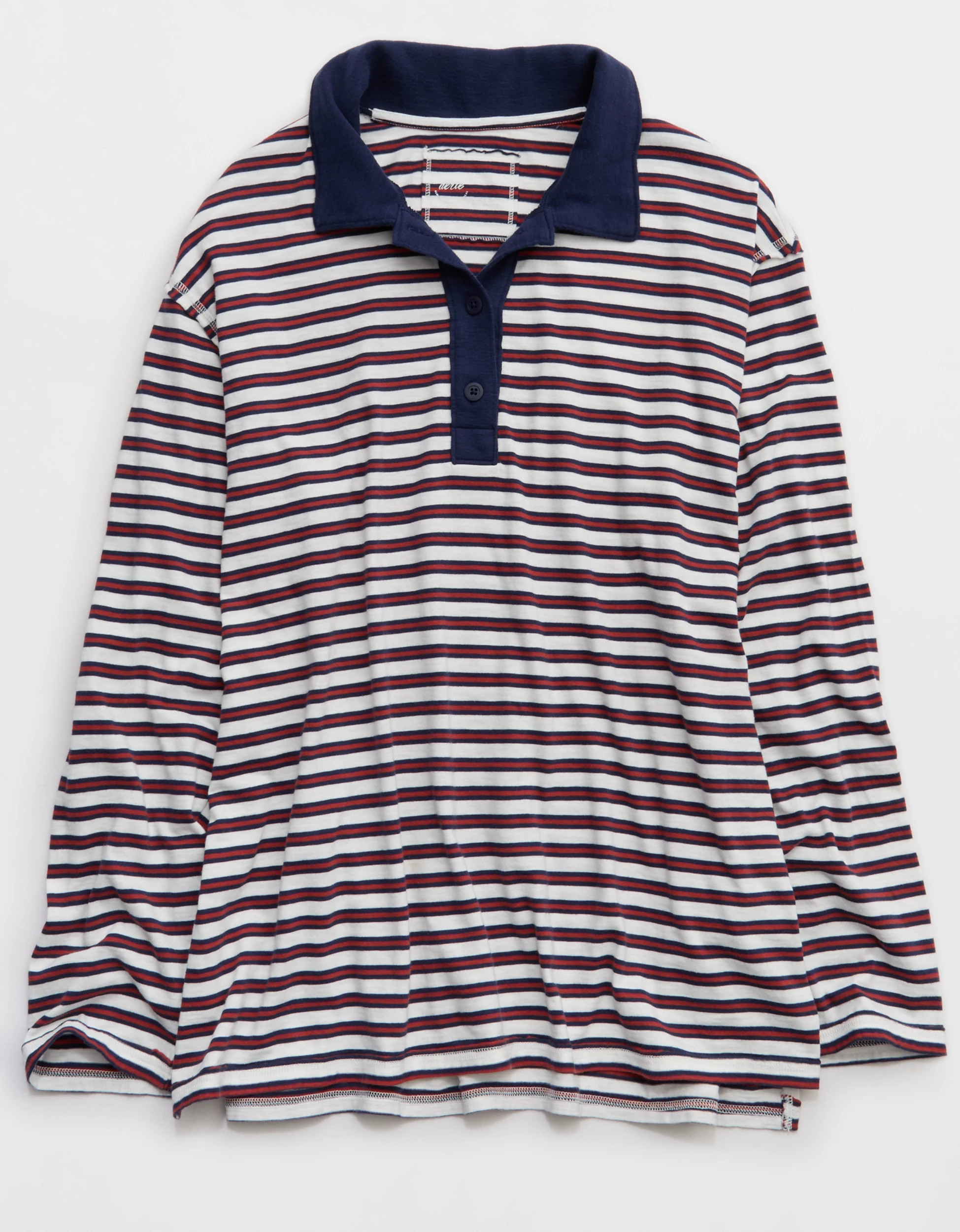 Aerie Cozy Polo Boyfriend T-Shirt | American Eagle Outfitters (US & CA)