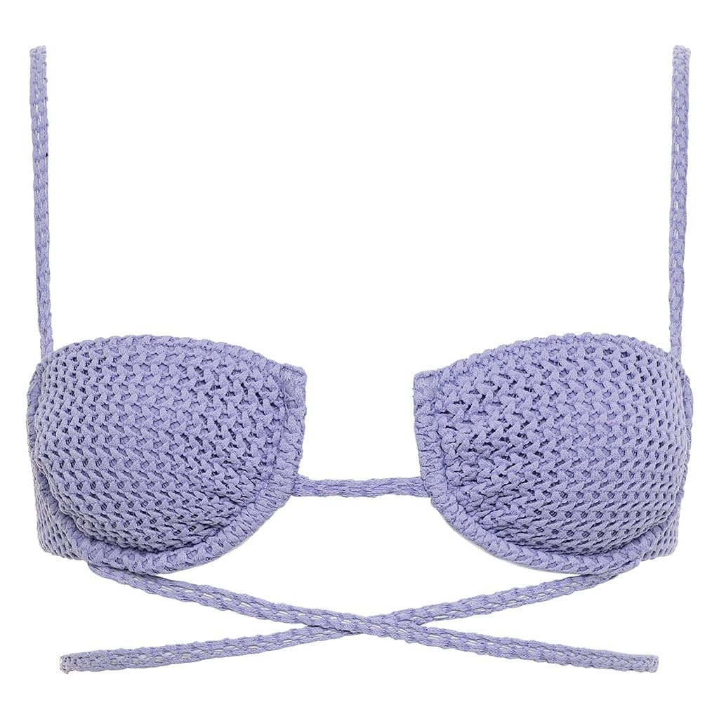 Lavender Crochet Simone Bikini Top | Montce