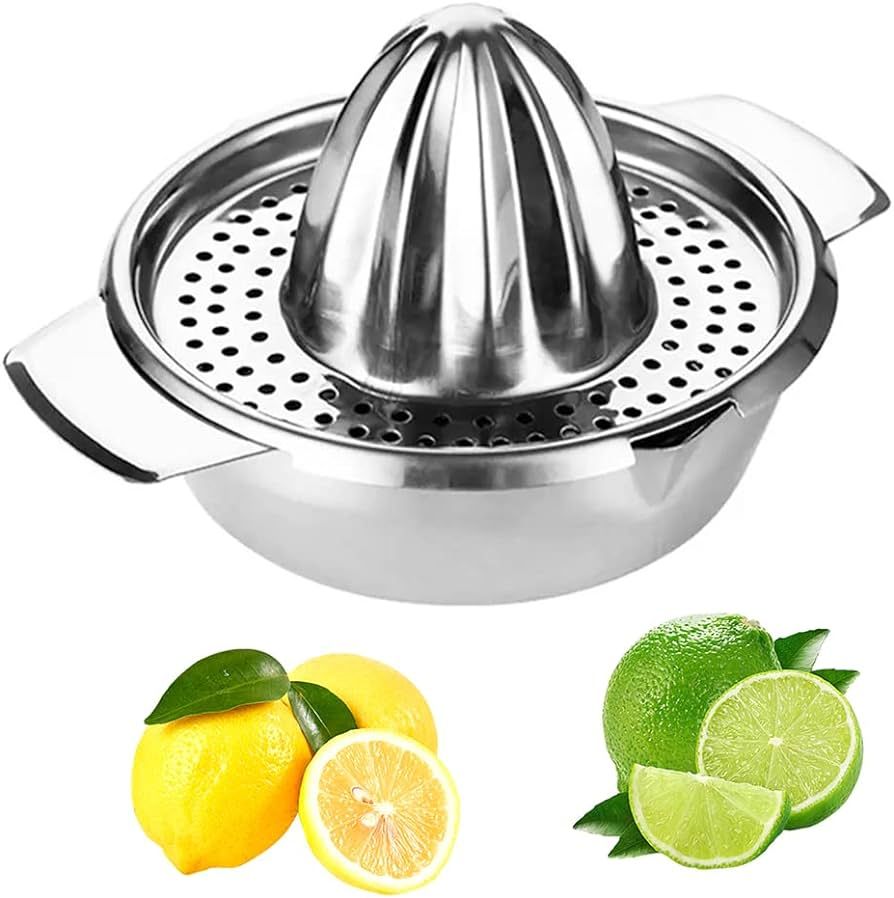 Stainless Steel Citrus Orange Juicer Lemon Lime Fruit Hand Squeezer Kitchen Tool | Amazon (US)