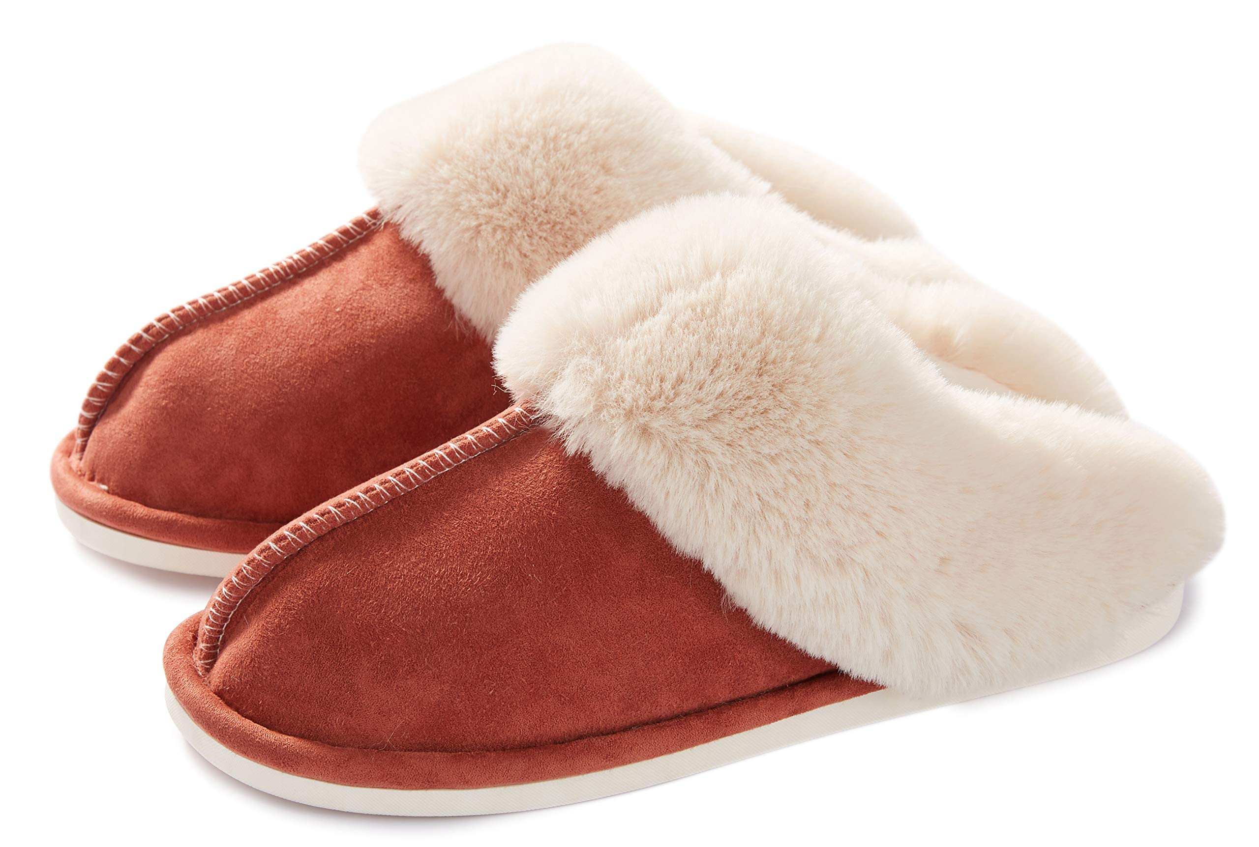 Womens Slipper Memory Foam Fluffy Soft Warm Slip On House Slippers,Anti-Skid Cozy Plush for Indoo... | Amazon (US)