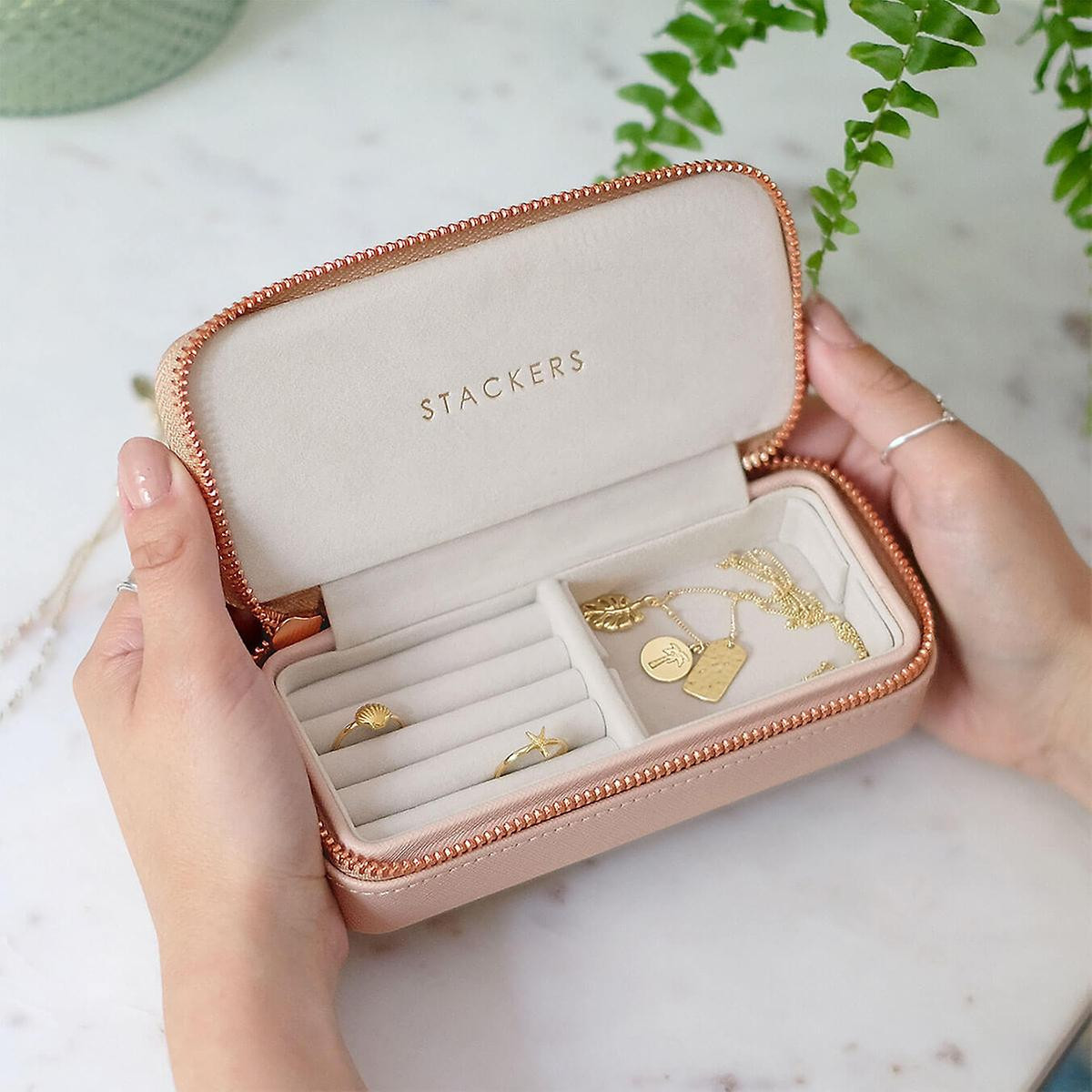 Stackers Blush Travel Jewelry Case | The Container Store