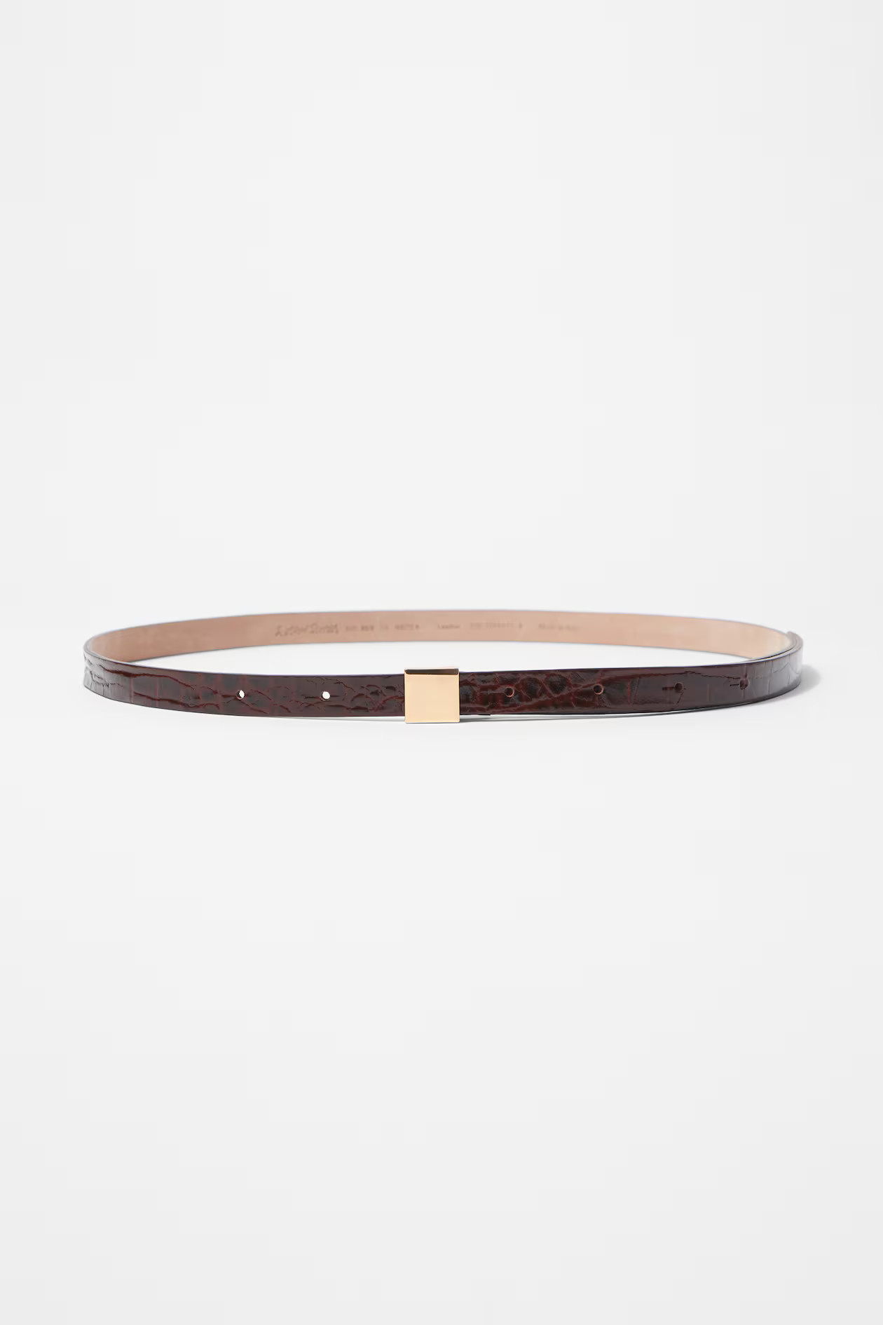 Square-Buckle Leather Belt | H&M (UK, MY, IN, SG, PH, TW, HK)