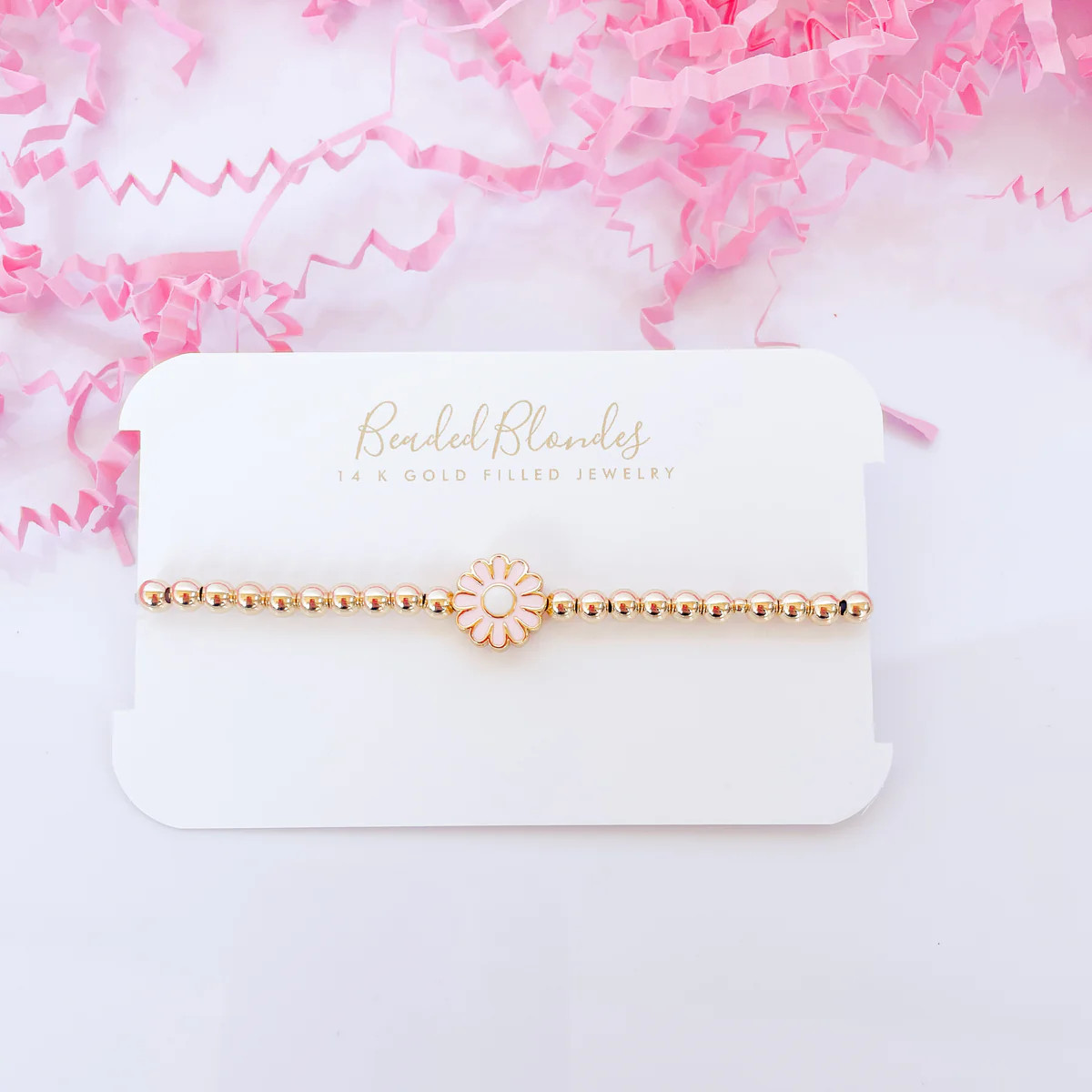 Daisy Beaded Bracelet | Beaded Blondes