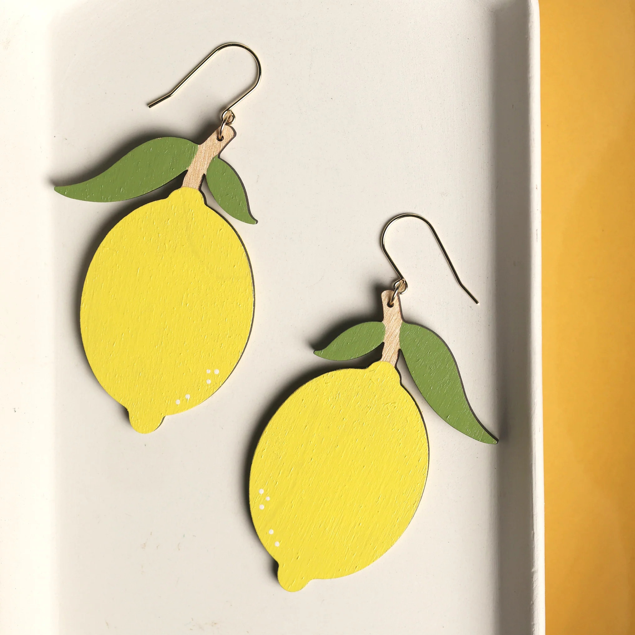 Statement Lemon Earrings | Le Chic Miami