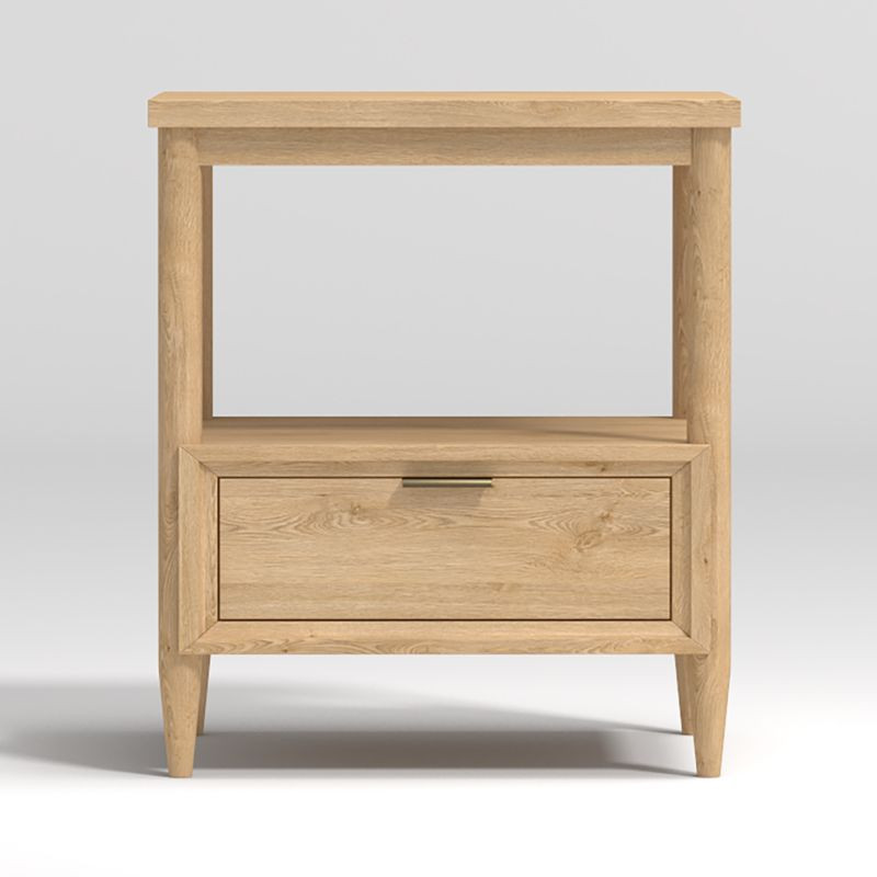 Bodie Natural Oak Wood Kids Nightstand with Drawer | Crate & Kids | Crate & Barrel