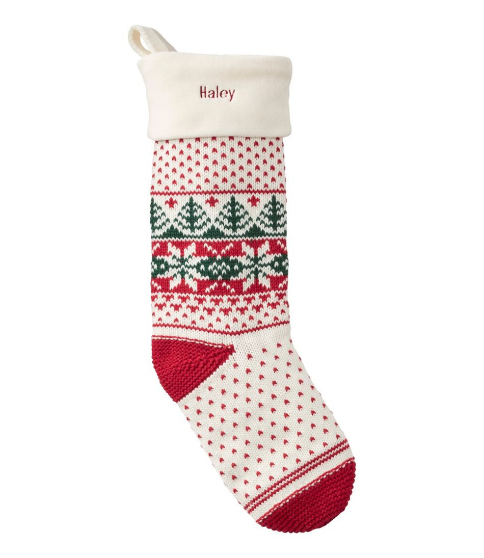 Fair Isle Knit Christmas Stocking | L.L. Bean