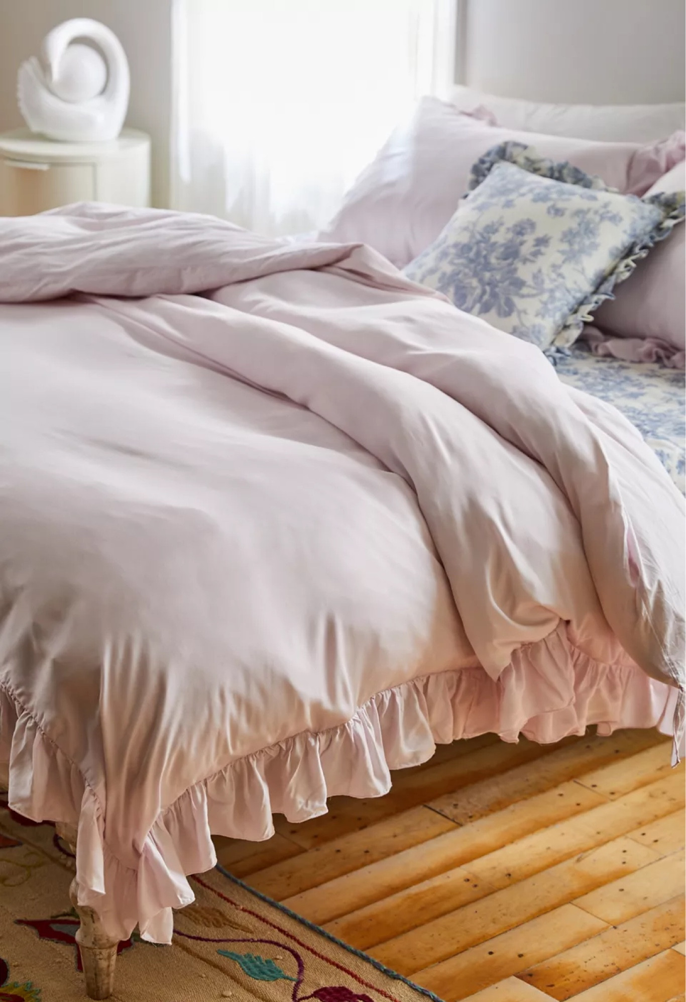 Sateen Ruffle Duvet Cover
🤍
This duvet is so pretty! I posted the King Duvet because I like my duvets  to cover both sides of my queen bed. If that’s the look you like too, always size up! 

#LTKsalealert #LTKstyletip #LTKhome
