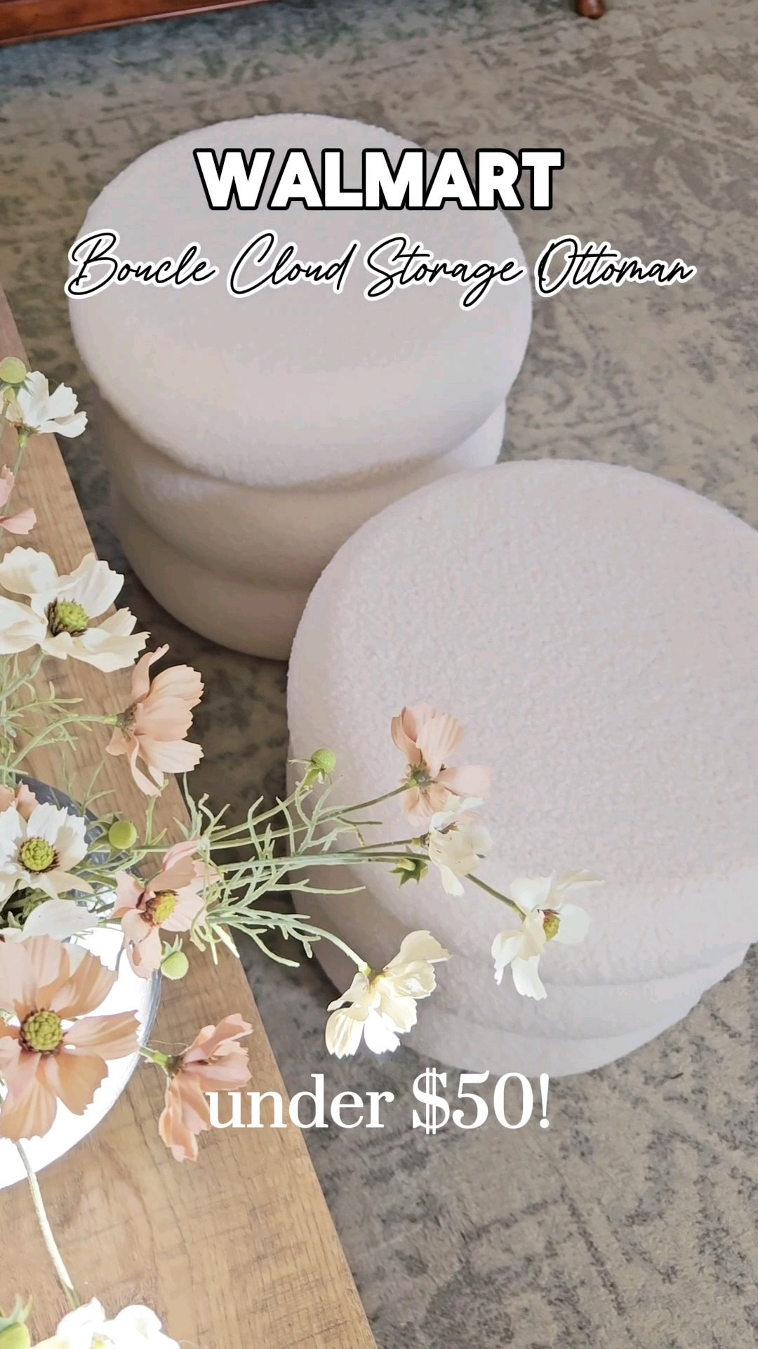 Discover the Walmart Boucle Cloud Storage Ottoman—a dreamy blend of cozy texture and practical storage. Whether you're sprucing up your living room or needing extra space for blankets and pillows, this ottoman has got you covered. 

Don't miss out on transforming your home into a cloud of comfort!  #HomeEssentials #LivingRoomGoals #WalmartFinds #homedecor #trendinghomedecor #walmartmusthaves

Ready to indulge in the perfect mix of style and functionality? This Boucle Cloud Storage Ottoman is just a click away! 🛒✨ 

 

#LTKHome