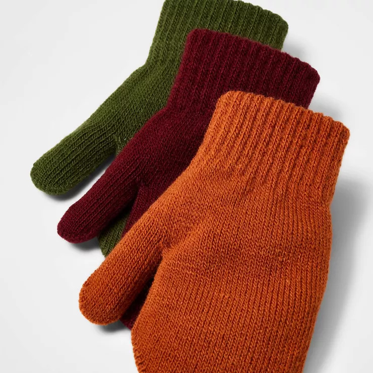 Toddler Mittens - Cat & Jack™ Dark Orange One Size | Target