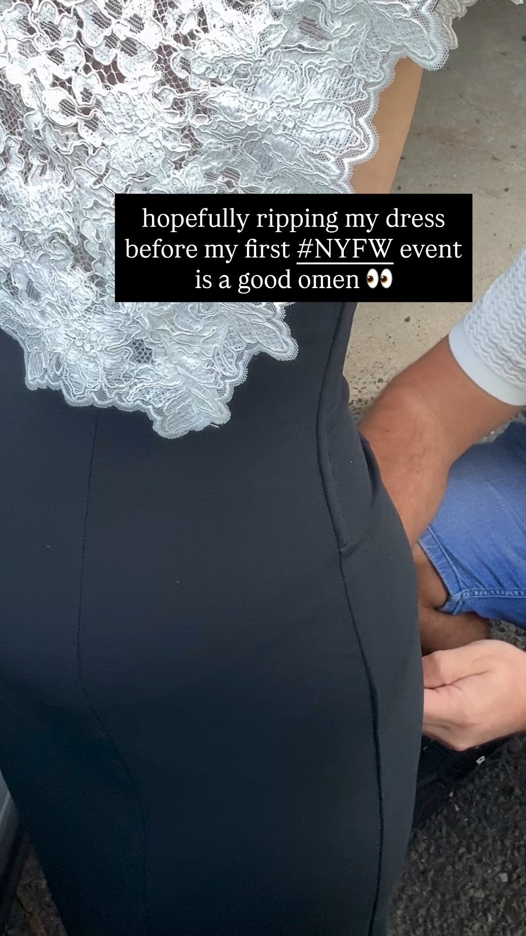 Heading to LTK NYFW event and didn’t even enter the car to head the rip on the back of my dress  🫢

#LTKWedding #LTKParties #LTKNYFW