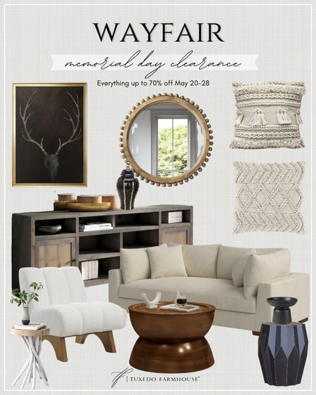 Wayfair - Memorial Day Clearance 

Take advantage of the savings during the massive clearance sale at Wayfair!

Seasonal, summer, spring, home decor, furniture, sofas, mirror, coffee table, accent chairs, wall art, consoles, end tables, pillows 

#LTKHome #LTKSeasonal