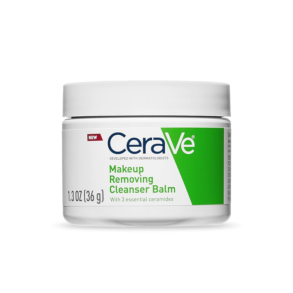 CeraVe Cleansing Balm Makeup Remover, Waterproof Makeup Remover With Ceramides & Plant-Based Jojo... | Amazon (US)