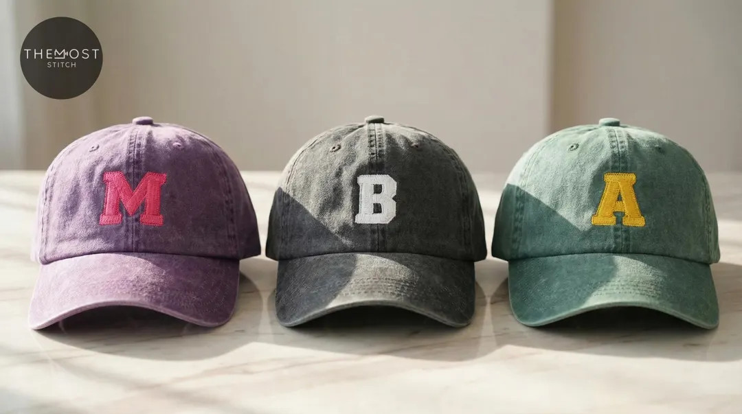 Custom Initial Embroidered Cap: Personalized Letter Hat | Etsy (US)