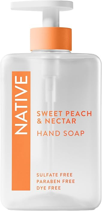 Native Liquid Hand Soap, Sweet Peach & Nectar Scent, Non-Drying Formula for Soft, Smooth Hands, M... | Amazon (US)