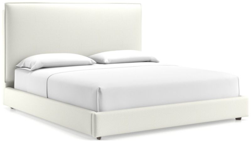 Lotus Upholstered King Bed with 53.5" Headboard + Reviews | Crate & Barrel | Crate & Barrel