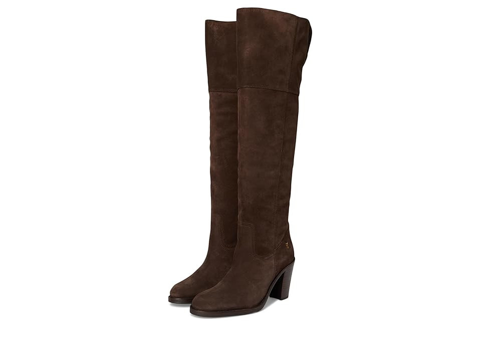 Frye Corinne Over The Knee Boot Women's Boots Dark Brown : 8.5 B - Medium, Leather | Zappos