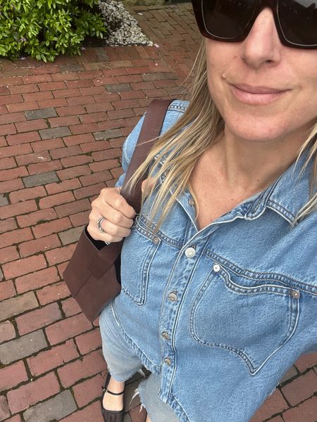 Special Madewell sale starts today. A favorite denim shirt and bag I wear all the time  

#LTKxMadewell