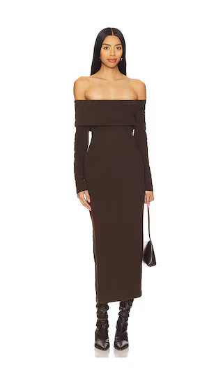 ASTR the Label Jada Dress in Chocolate. - size XS | Revolve Clothing (Global)