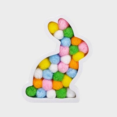 8" Pom Filled Easter Bunny Decorative Figurine - Spritz™ | Target
