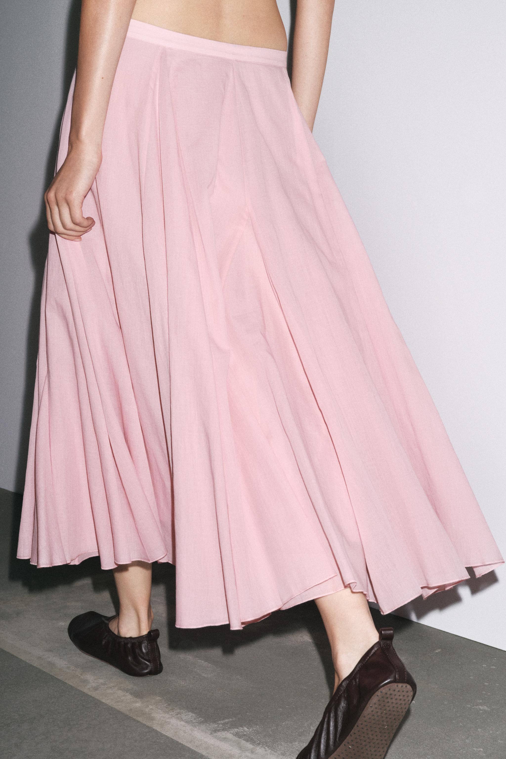 ZW COLLECTION FLared COTTON SKIRT | Zara US