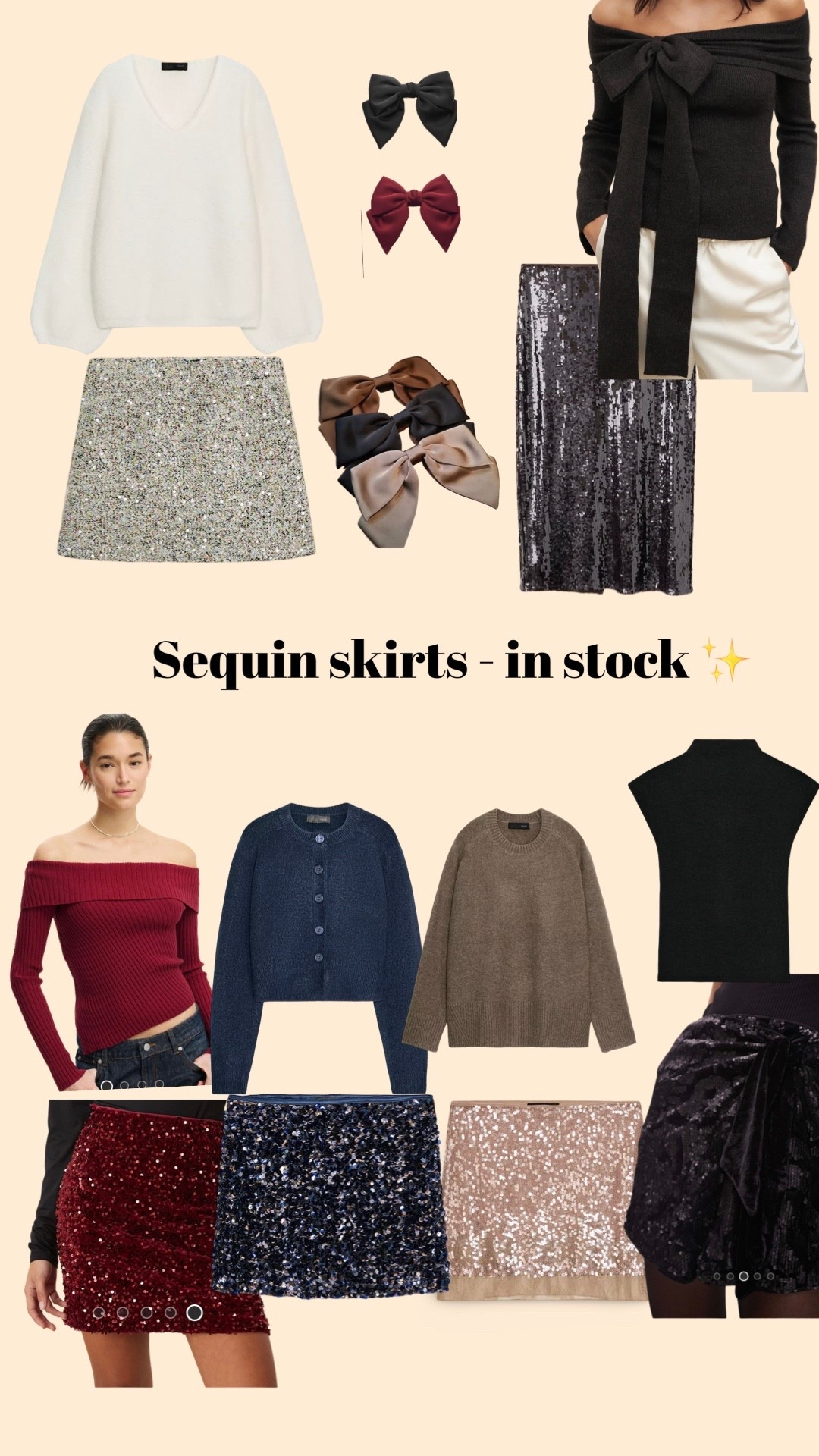 Styling in stock sequin skirts 💕

Partywear, festive outfit, Christmas outfit 

#LTKfestive #LTKwinter