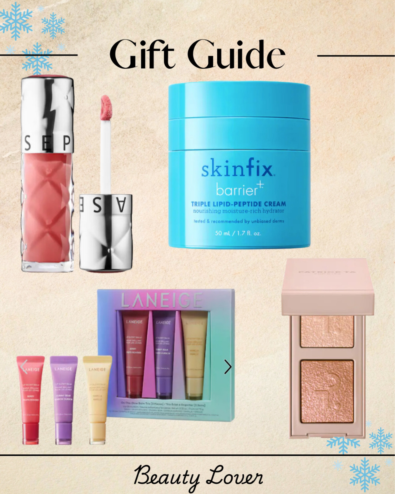 Check out this gift guide for the beauty lover in your life

Christmas gift, Christmas gift idea, Christmas present, skincare, makeup, beauty 

#giftguide #skincare #beauty #makeup

#LTKstyletip #LTKgiftguide #LTKbeauty