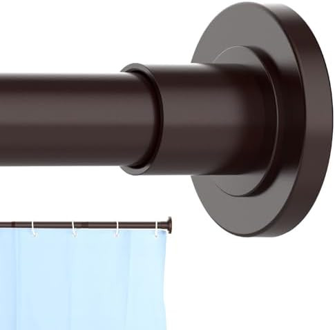 CorkLatta Bronze Shower Curtain Rod 31 to 80 Inch,1 Inch Diameter Adjustable Spring Tension Stain... | Amazon (US)