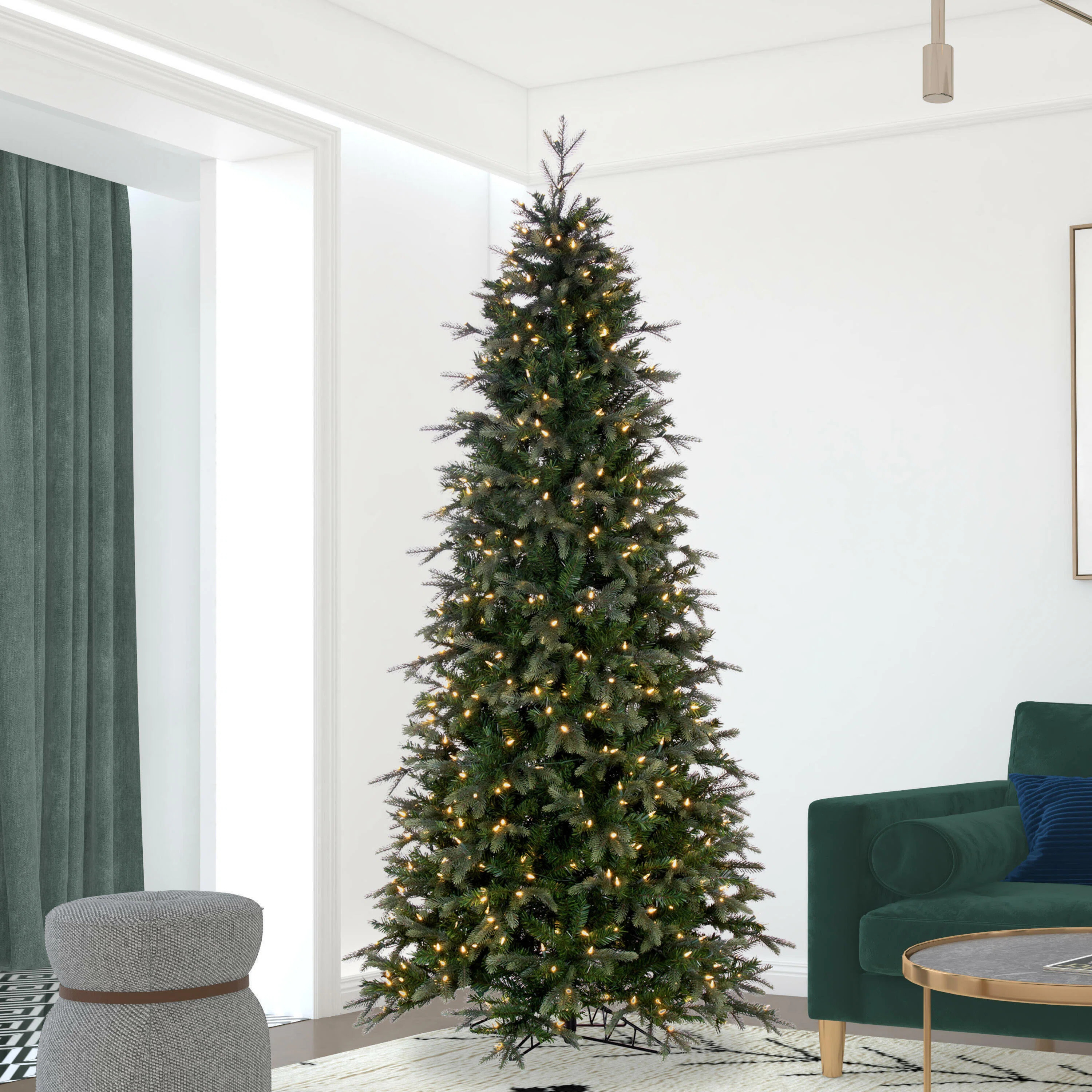 Vickerman Artificial Slim Douglas Fir Christmas Tree | Wayfair North America