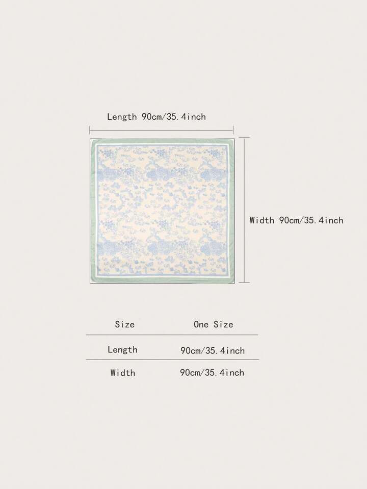 One Piece Of Simple Printed 90 Bandana, New Spring Woman Belt/Bag Decoration Headband, Fashion Sc... | SHEIN