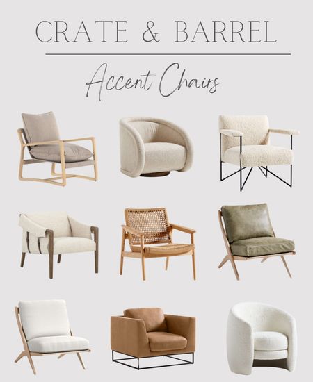 Crate & Barrel is putting out such cool furniture recently.  They have become my favorite go-to store for accent chairs.  So many beautiful options!

#LTKhome