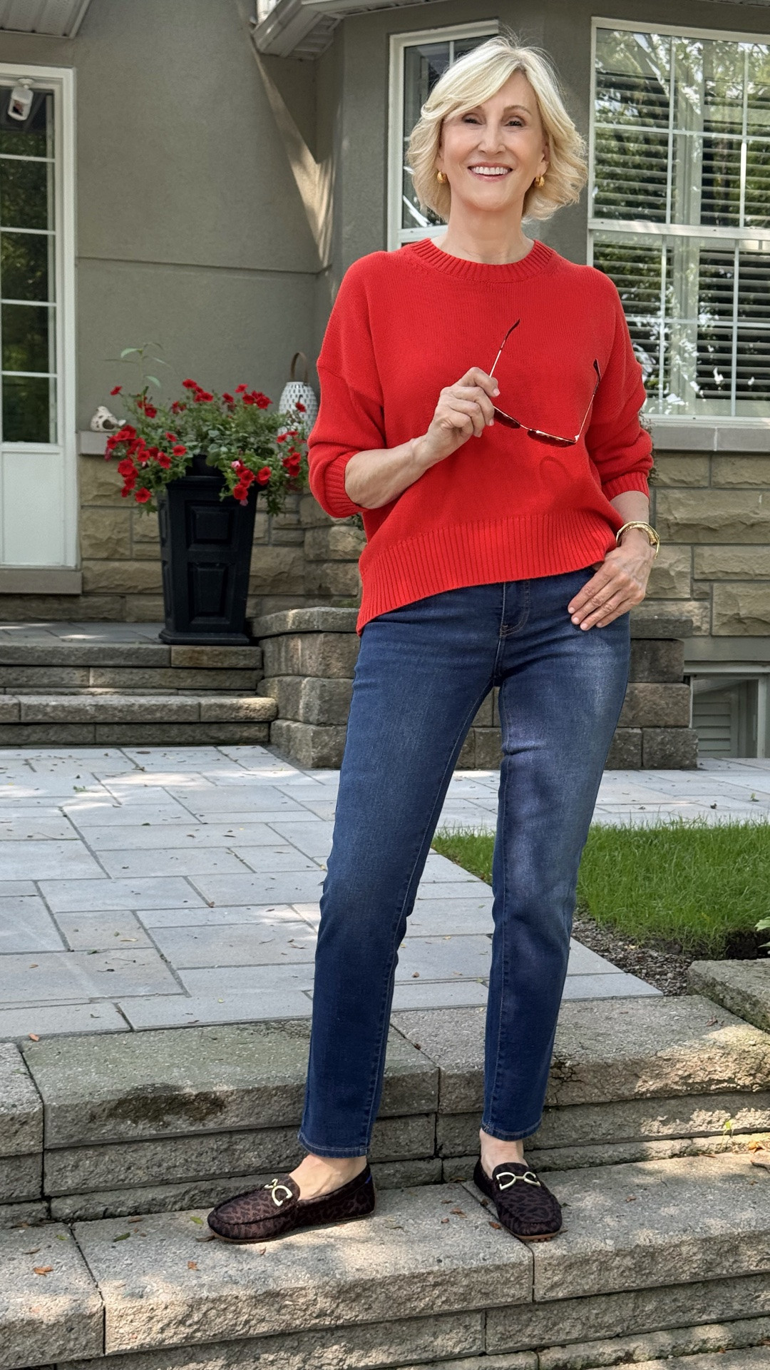 A little pop of red can make such a difference ❤️

I love how this red sweater instantly makes a simple pair of denim jeans and loafers feel more pulled together. It’s classic, comfortable and just has that effortless, polished feel I’m always looking for.

Sometimes the easiest outfits really are the best ones — and this is definitely a combination I’d wear on repeat! 👖❤️

#LTKSeasonal #LTKOver40 #LTKootd